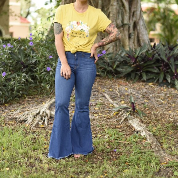 Medium Wash Bellbottoms - Picture 2 of 3